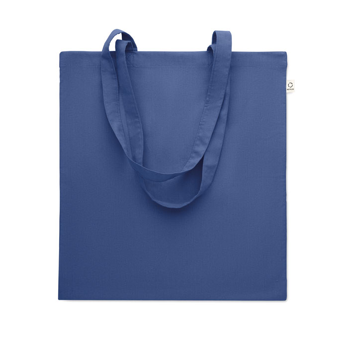 Recycled cotton shopping bag Blu Royal item picture front