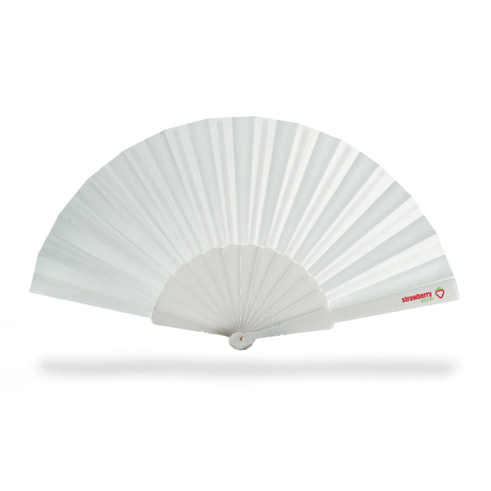Manual hand fan Bianco item picture printed