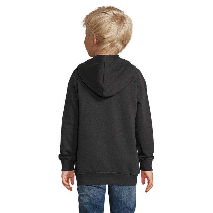 STELLAR KIDS FELPA Nero / Nero Opaco item picture back