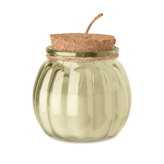 Candela vegetale vaniglia Beige item picture back