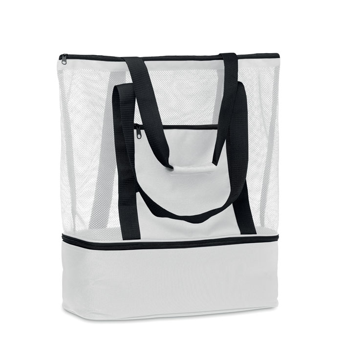 Shopper in rete in RPET white item picture front