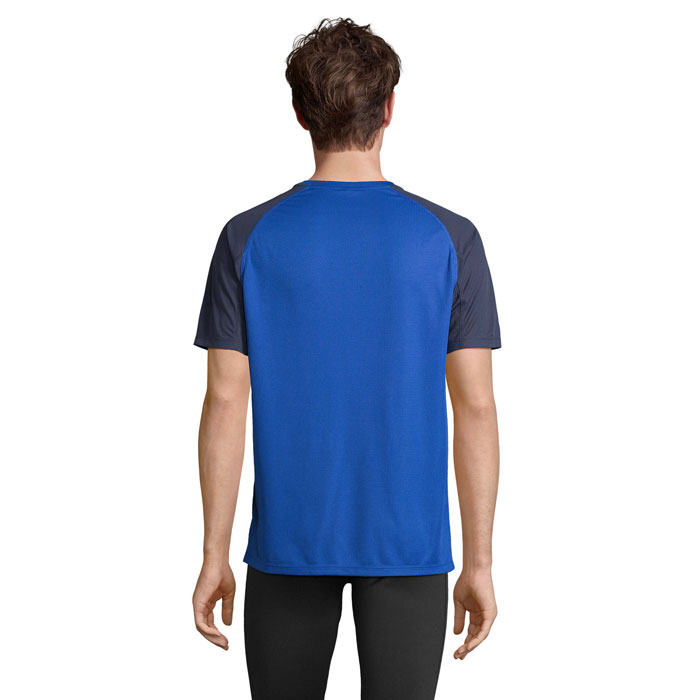 VORTEX RAGLAN T-SHIRT French Navy/Royal Blue item picture back