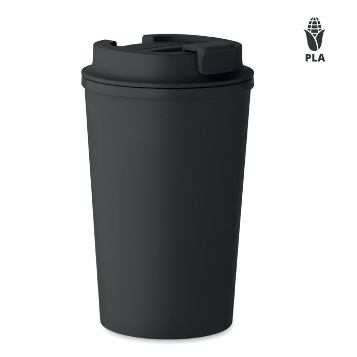 PLA double wall tumbler 350ml Nero item picture front