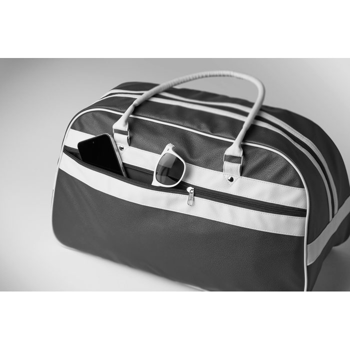 Borsa sportiva in PU Nero item picture open