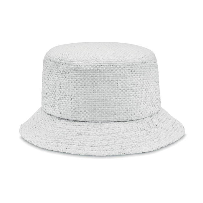 Paper straw bucket hat Bianco item picture front