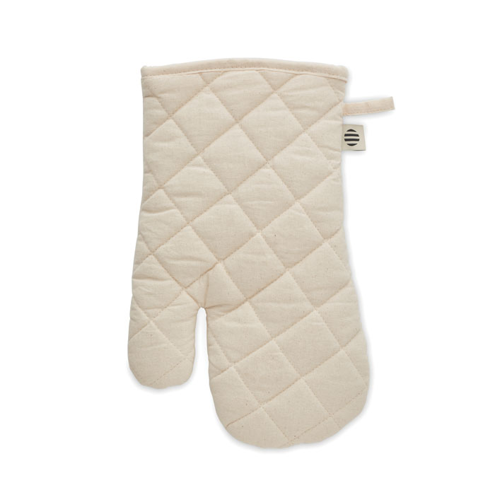 Organic cotton oven glove Beige item picture top