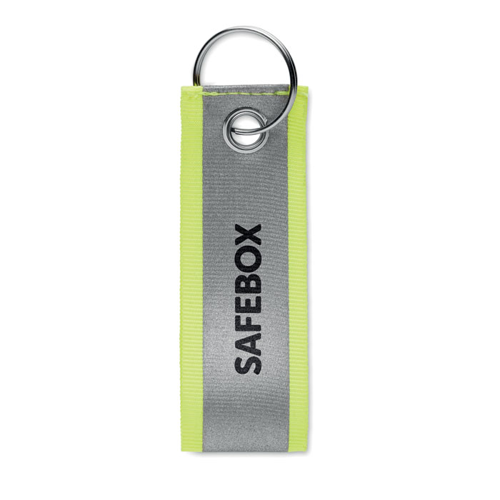 Reflective key ring Giallo Neon item picture printed