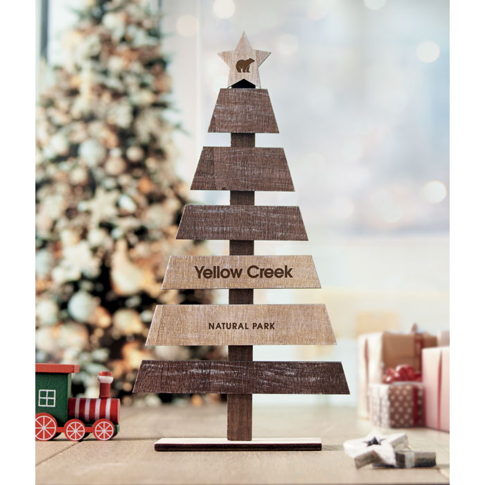Albero di Natale in legno Legno item picture back