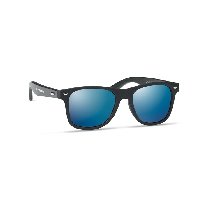Sunglasses with bamboo arms Blu item picture printed