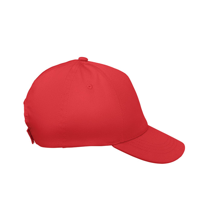5 panel kids baseball cap Rosso item picture open