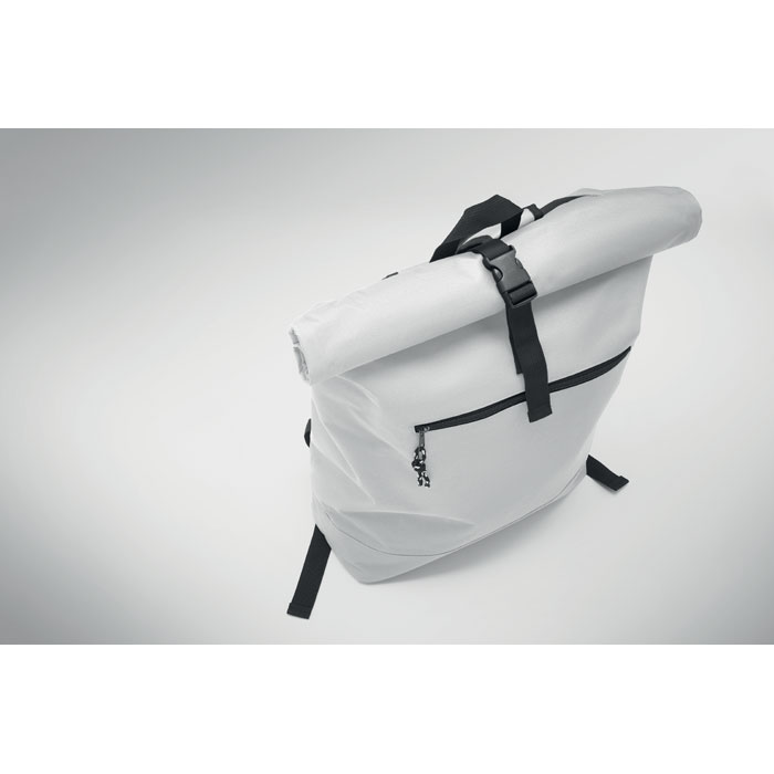 600Dpolyester rolltop backpack Bianco item detail picture