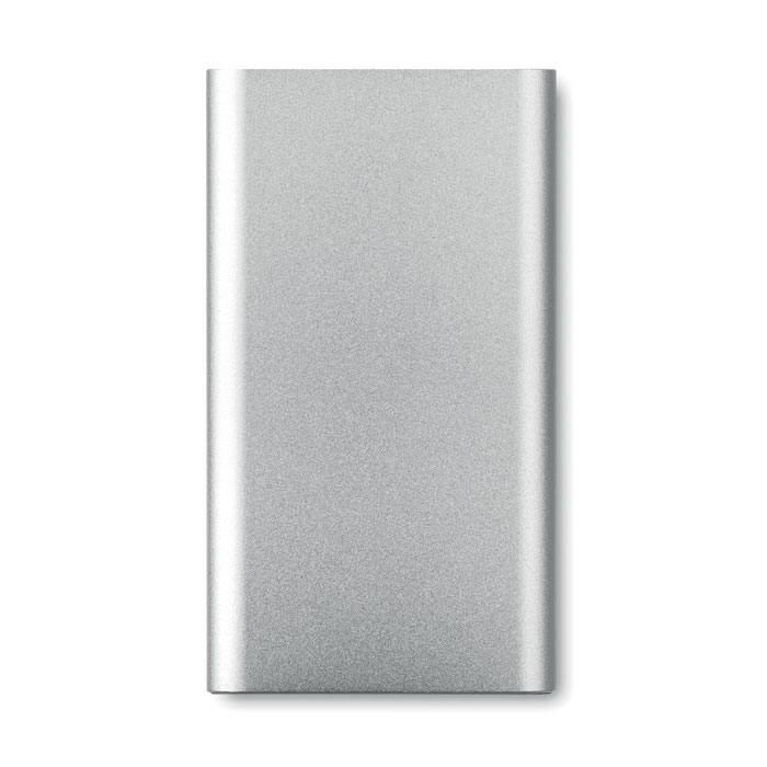 Power Bank wireless 4000mAh matt silver item picture back