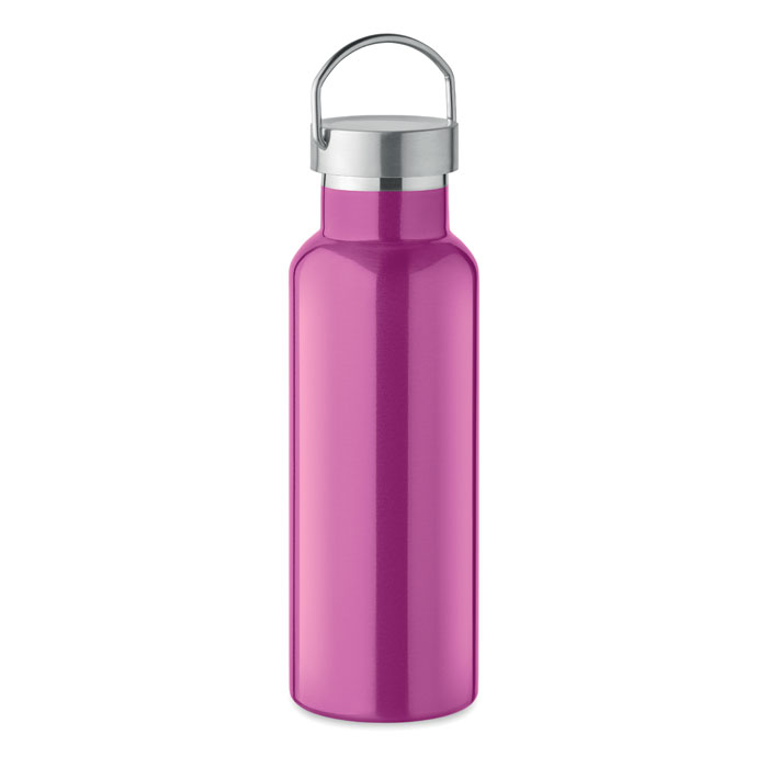 Double wall bottle 500 ml Fucsia item picture open