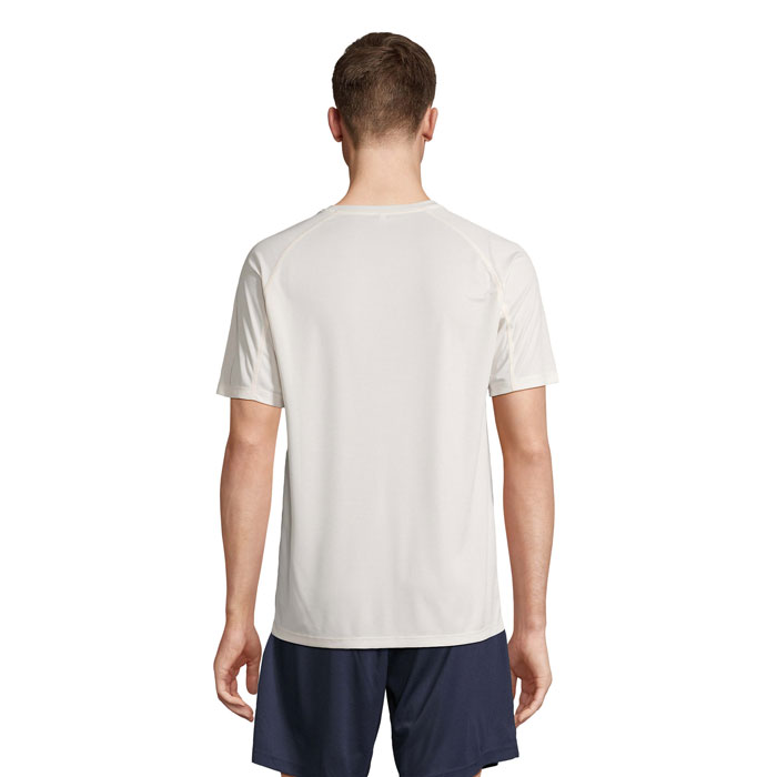 VORTEX RAGLAN T-SHIRT Bianco Sporco item picture back