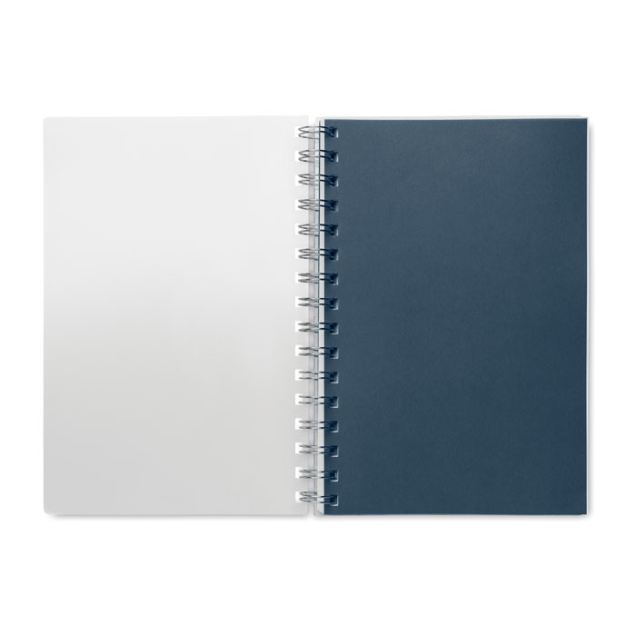 A5 RPET notebook recycled lined Blu item picture top