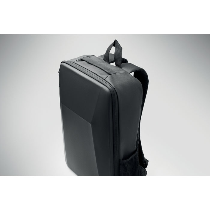15" hard shell RPET backpack Nero item detail picture