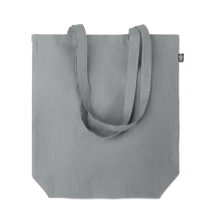 Shopping bag in hemp 200 gr/m² Grigio item picture top