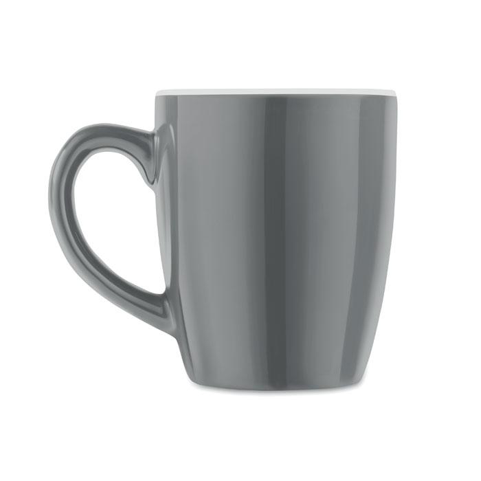 Ceramic coloured mug 290 ml Grigio item picture side