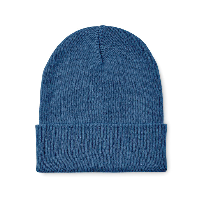 Knitted beanie with cuff Blu item picture front