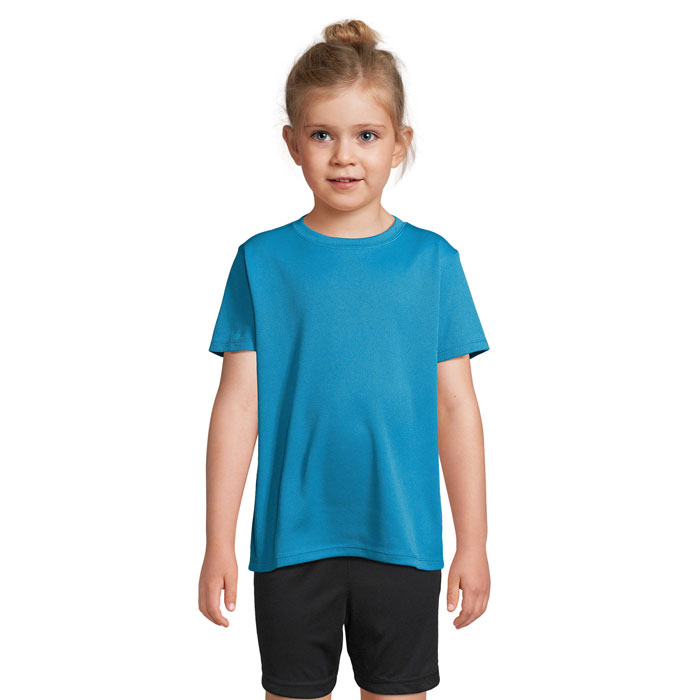 .PRINT KIDS SPORTS T-SHIRT Aqua item picture front