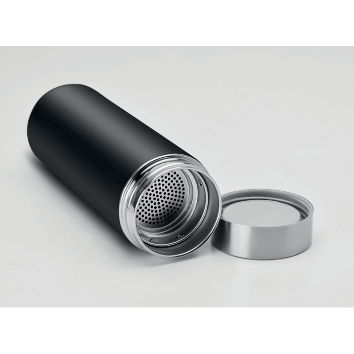 Double wall bamboo flask 400ml Nero item detail picture