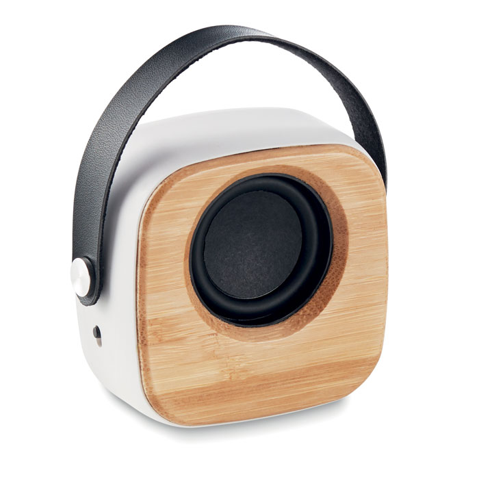 Speaker 3W in bamboo white item picture front