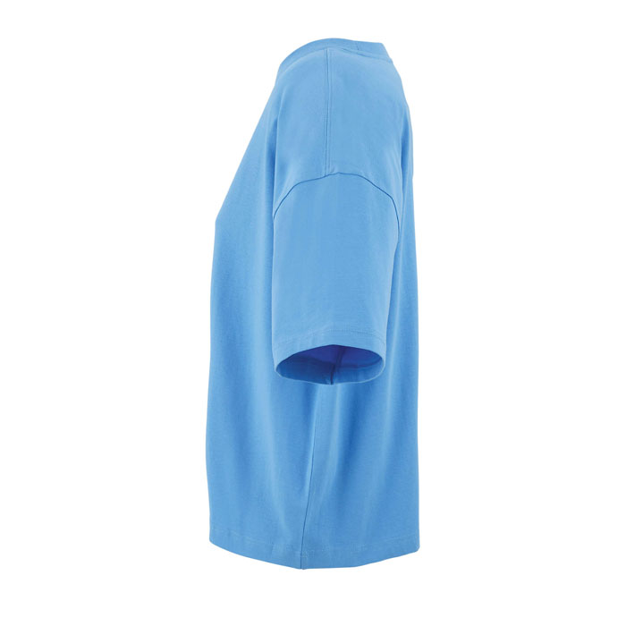 BOXY WOMEN OVERSIZE T-SHIRT Azure item picture side