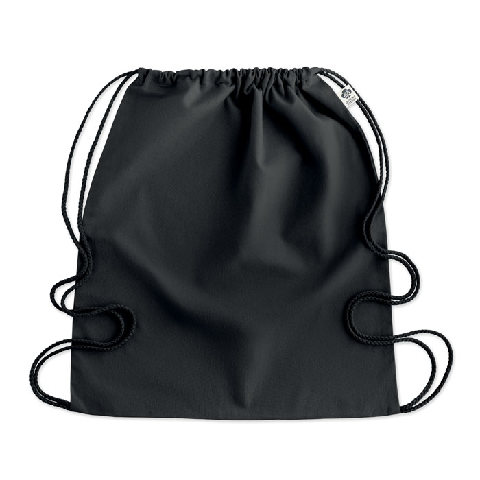 Borsa con coulisse in cotone or black item picture top