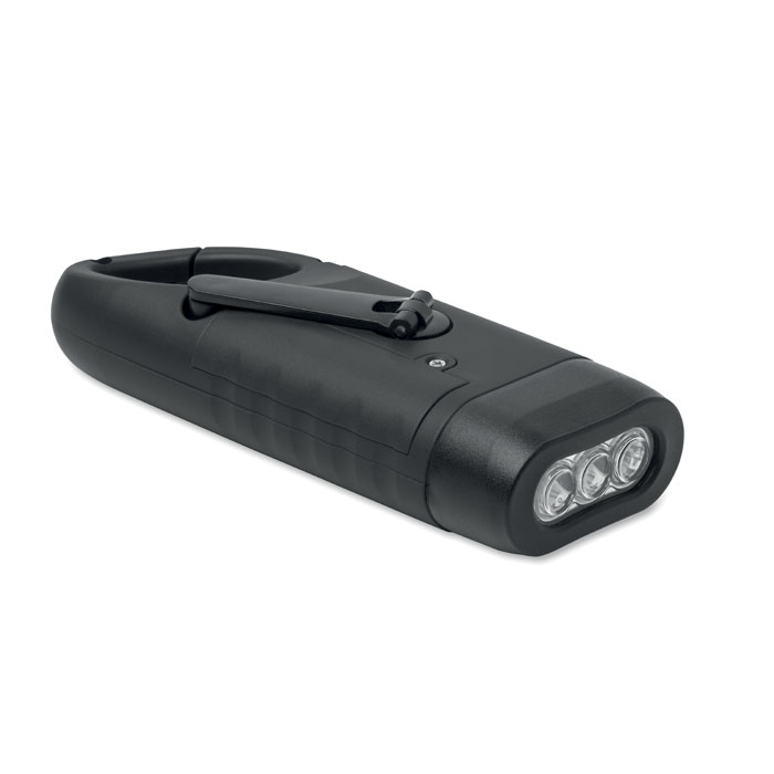 Torcia solare con dinamo Nero item picture back