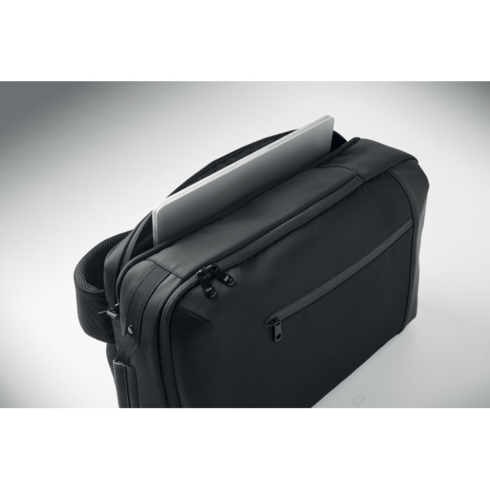 15" laptop jacquard backpack Nero item picture open