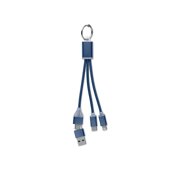 4 in 1 charging cable type C Francese Navy item picture front