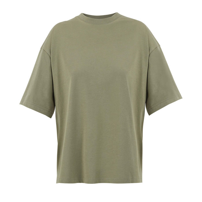 BOXY WOMEN OVERSIZE T-SHIRT Kaki item picture front