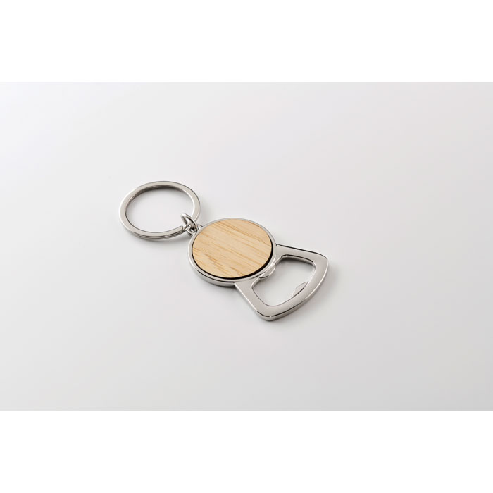 Recycled aluminium key ring Legno item detail picture