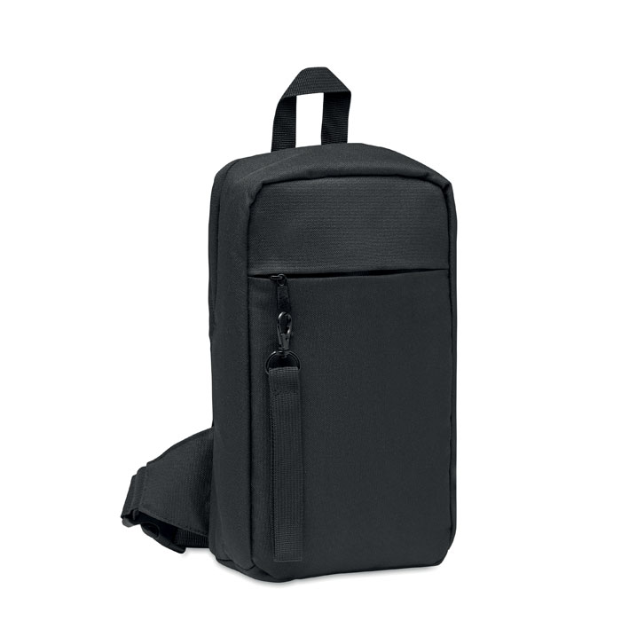Borsa a tracolla in 600D Rpet black item picture front