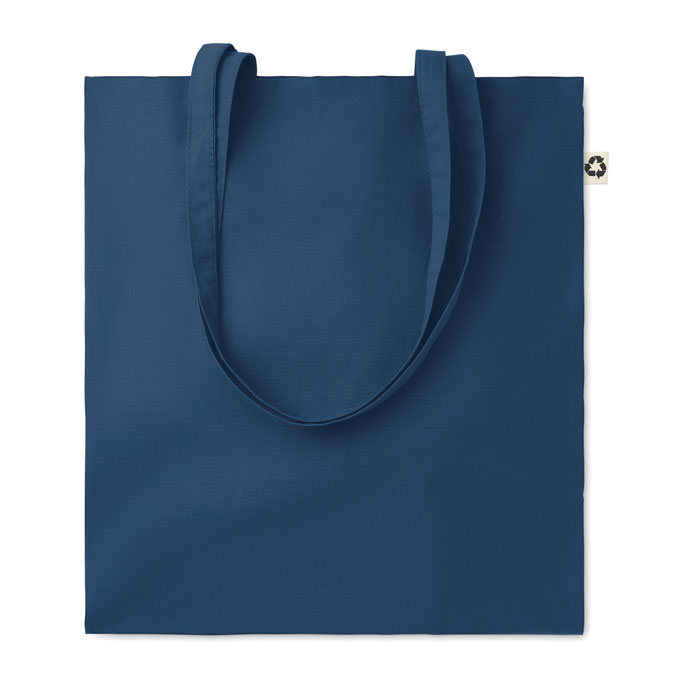 Recycled cotton shopping bag Blu item picture front