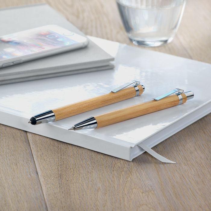Set penna e matita in bambu Legno item ambiant picture
