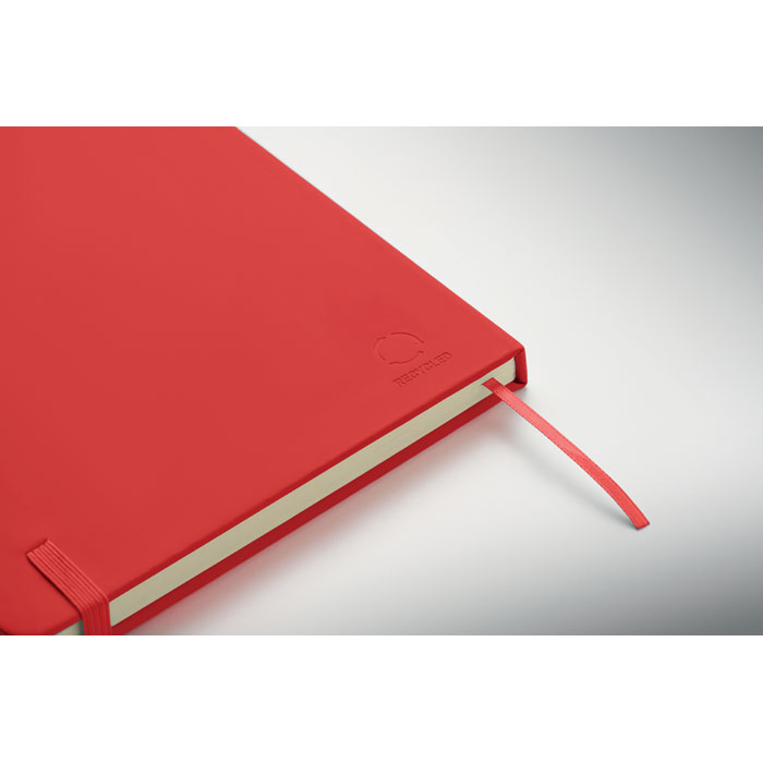Notebook A5 in PU riciclato Rosso item detail picture