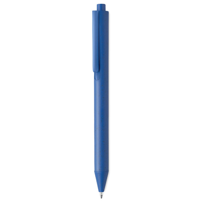 Wheat Straw/ABS push type pen Blu Royal item picture back