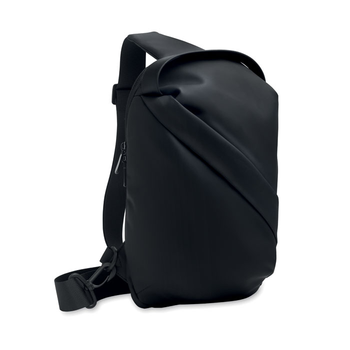Cross chest bag in soft PU Nero item picture front