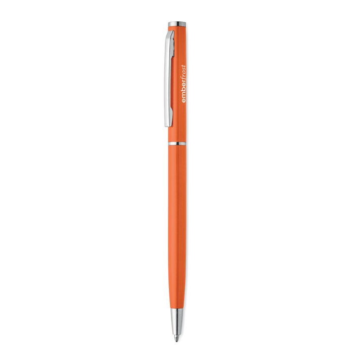 Penna a sfera in alluminio Arancio item picture printed