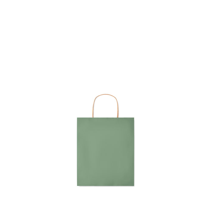 Small Gift paper bag 90 gr/m² Verde item picture back