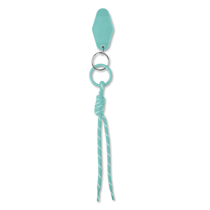 Braided rope with tag keyring Verde Menta item picture back