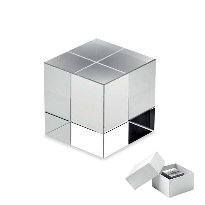 Glass cube award Trasparente item picture front