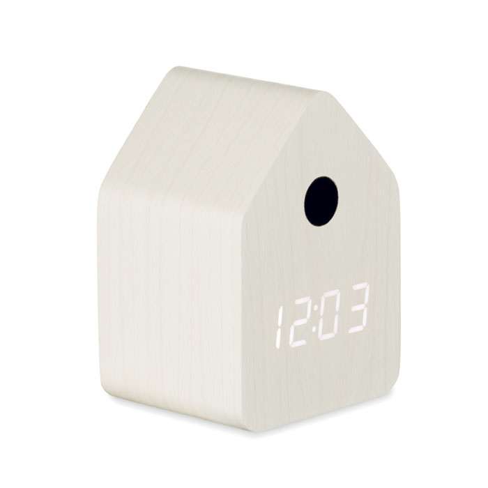 MDF cuckoo alarm clock Bianco item picture front