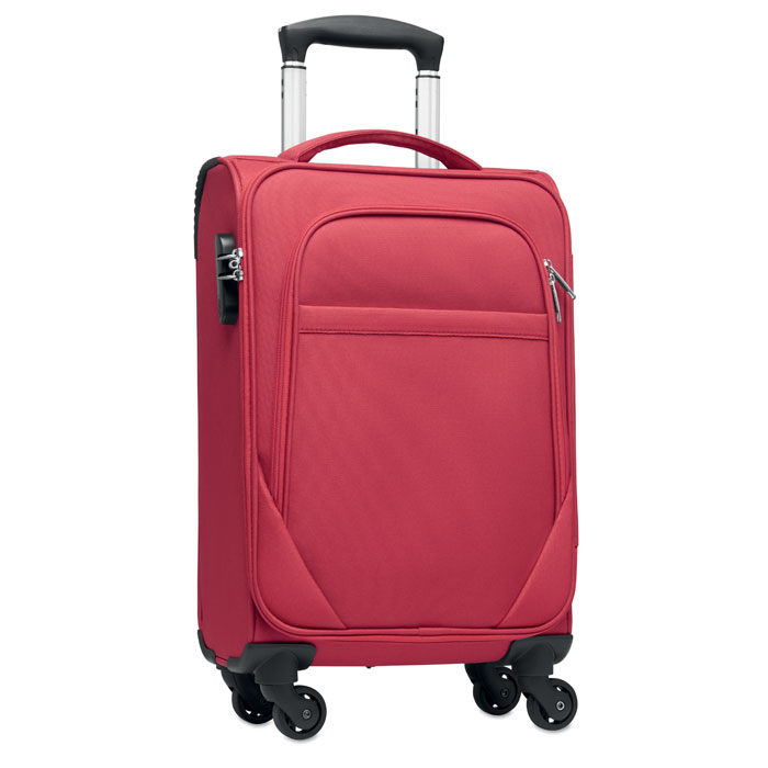 Trolley morbido 600D RPET Rosso item picture front