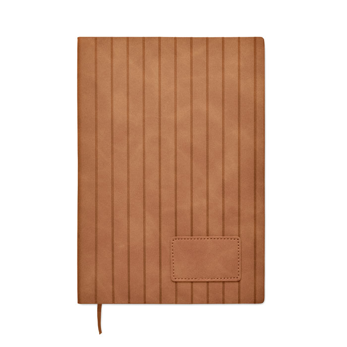 Notebook A5 in PU fumé Marrone item picture top