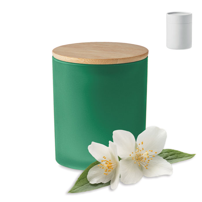 Candela di cera vegetale 200 g Verde item picture 2