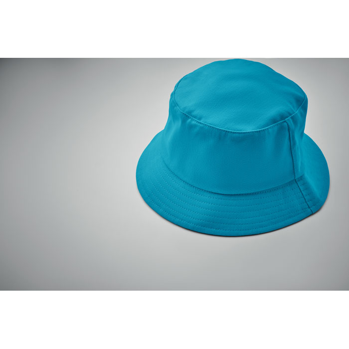 Brushed 260gr/m² cotton sunhat Turchese item detail picture