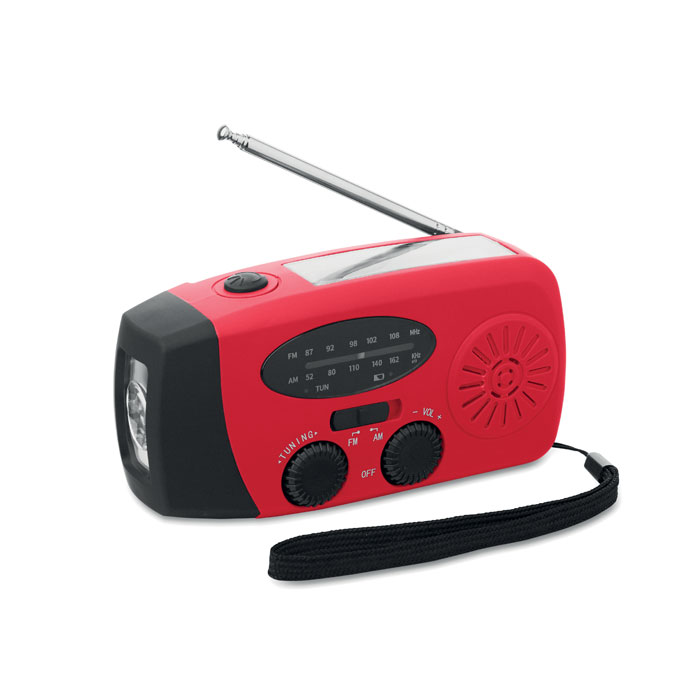 Radio portatile con torcia LED MO2746- Rosso item picture 1
