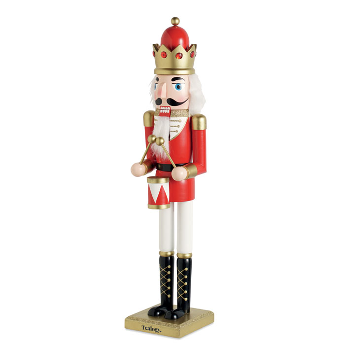 Large wooden nutcracker Rosso item picture printed